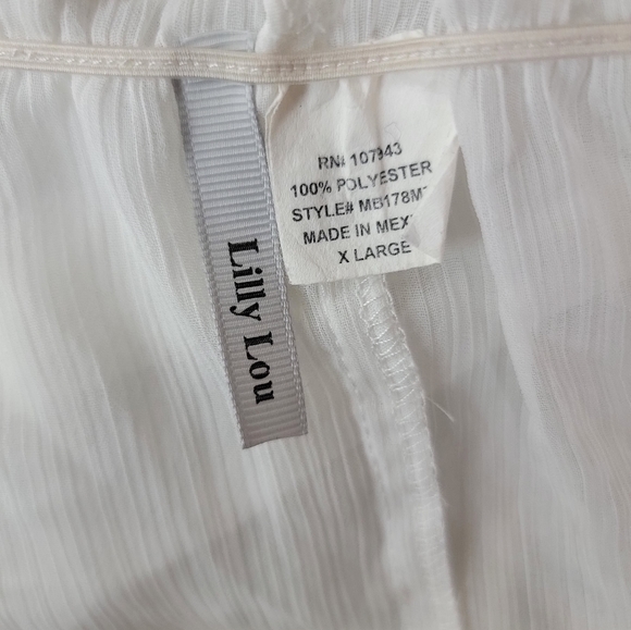 Lilly Lou white sheer off shoulder blouse - Picture 4 of 4